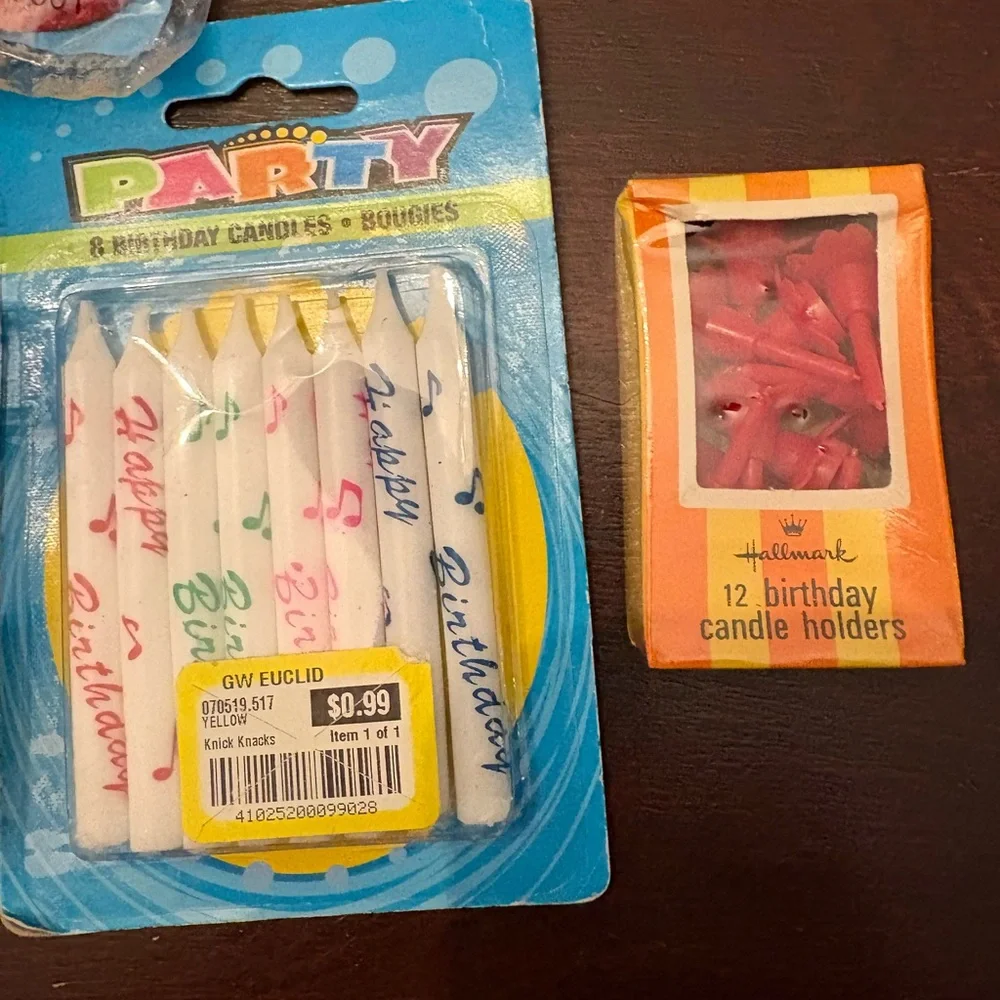 BIRTHDAY Party Decorations & Candles